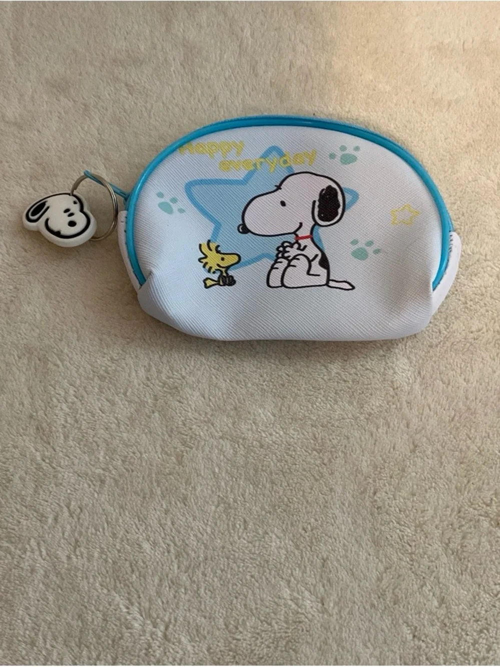 Cute Snoopy White & Blue Baby Bag Pouch
